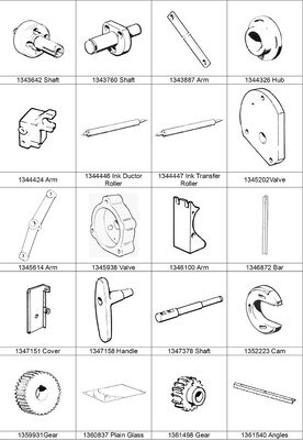 Spare part (SHAFT) for Solna25(483x640mm)  sheetfed offset printing press, ABB MOTOR ACA132-4L (11Kw, 2400r/min, 190KG)