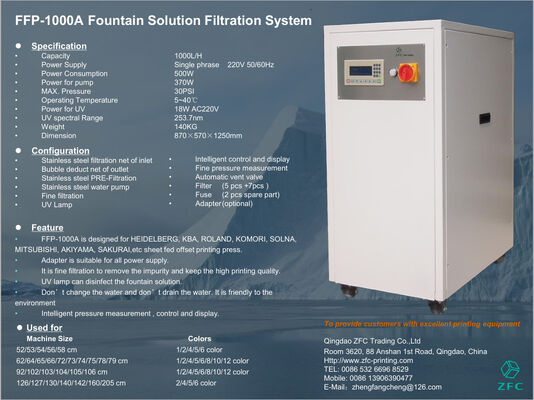 Water recirculator filters FFP-1000A for Technotrans Baldwin refrigeration and recirculation