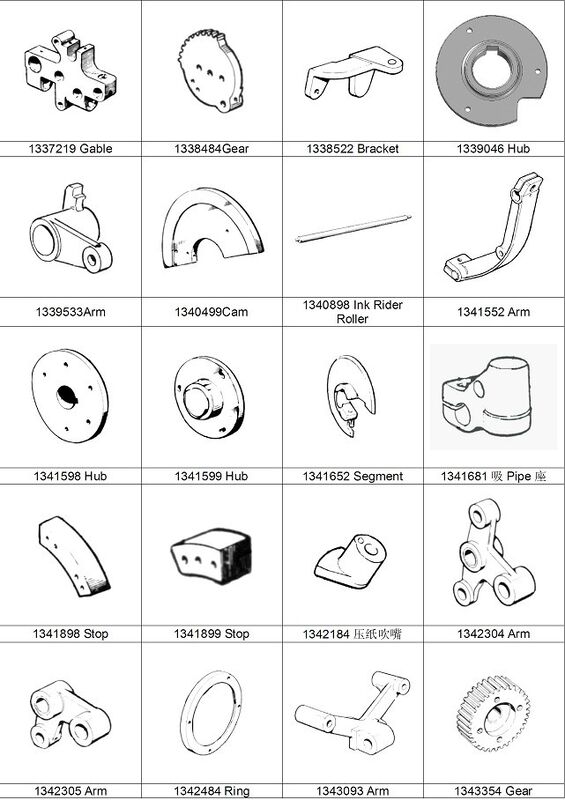 Spare part (HUB) for Solna25(483x640mm)  sheetfed offset printing press,ABB MOTOR ACA132-4L (11Kw, 2400r/min, 190KG)